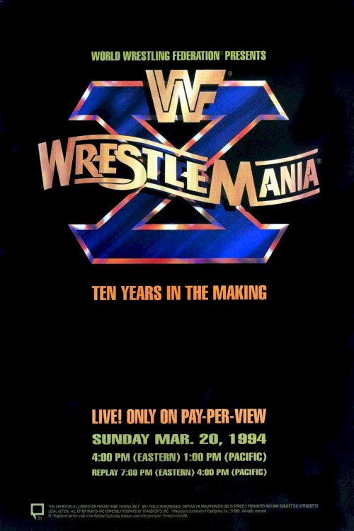 WWE WrestleMania X WWE WrestleMania X
