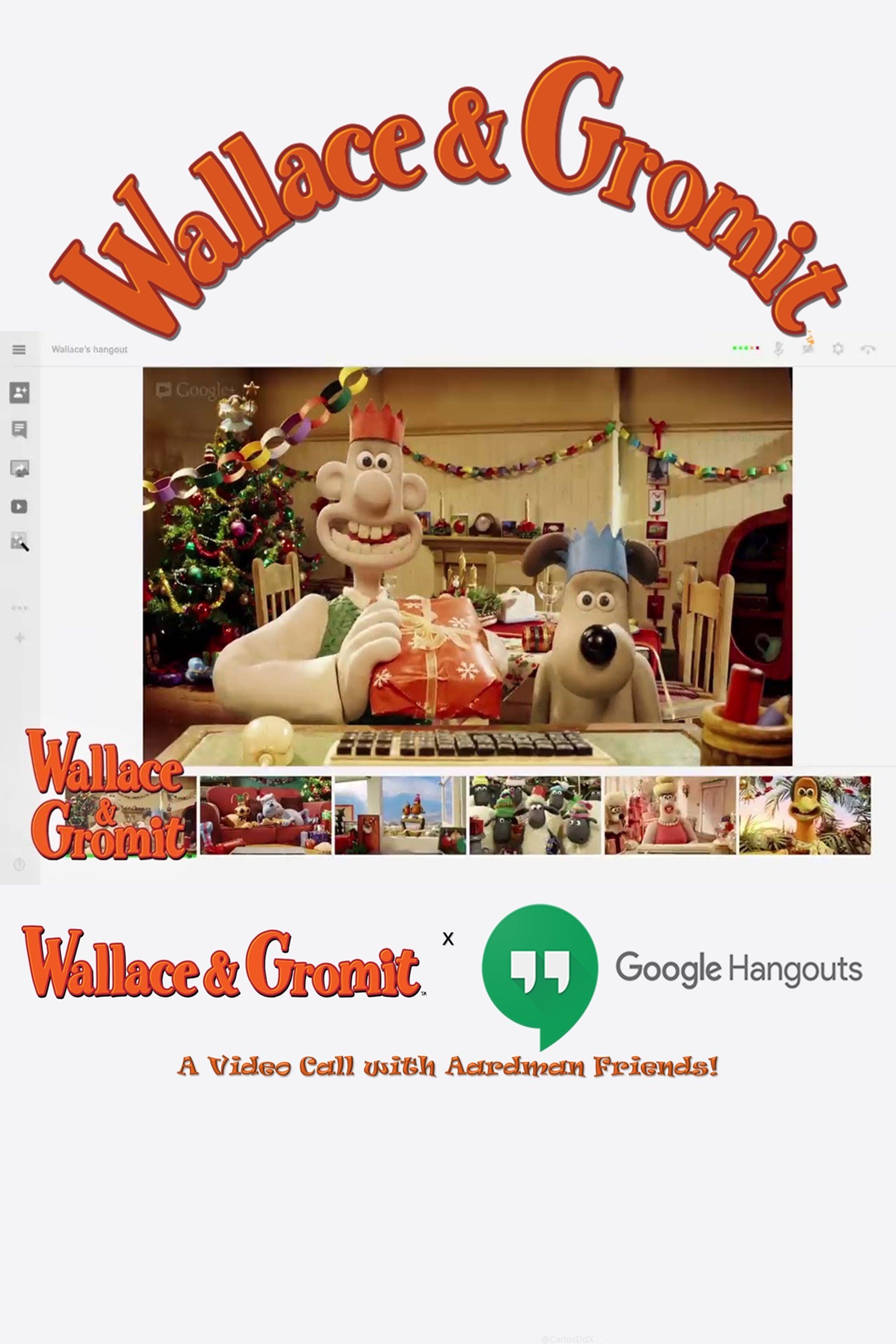 Wallace & Gromit x Google Hangout | A Video Call with Aardman Friends! Wallace & Gromit x Google Hangout | A Video Call with Aardman Friends!