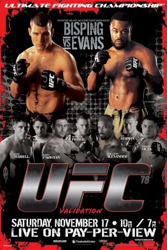 UFC 78: Validation UFC 78: Validation