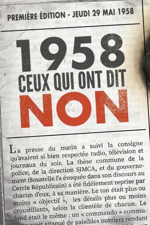 1958: Those Who Said No 1958: Those Who Said No