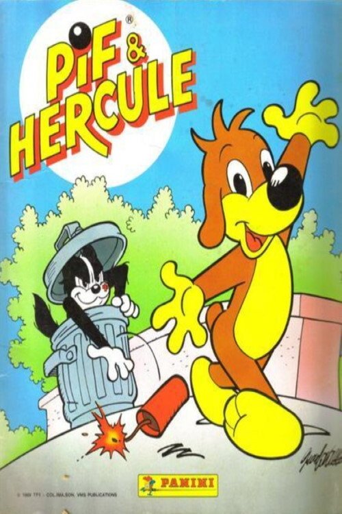 The hit series shows the adventures of Pif, a brown-yellow dog and Hercule, a black-white cat. They are constantly feuding and annoy each other but in fact they really are best friends.
